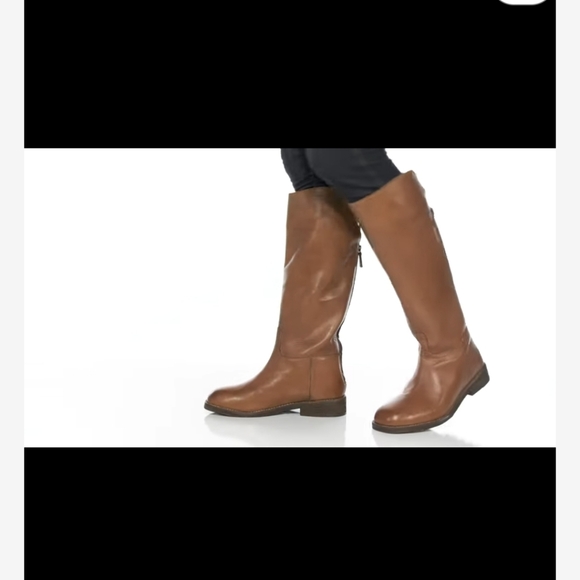 Free People Womens Everly Equestrian Leather Boots Size 7 Tan NWOT - Picture 5 of 16